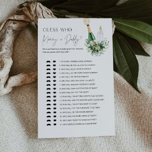 誰がママまたはパパのベビーゲームカードを言った