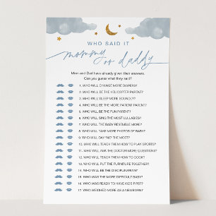 誰がママまたはパパのベビーゲームtwinkleスターと言った