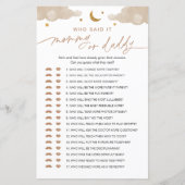 誰がママまたはパパのベビーゲームtwinkleスターと言った (正面)