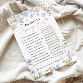 誰がママを知っ最高のている | 赤ちゃんシャワーゲーム