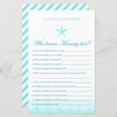 誰がママを知っ最高のている – Baby Shower Game (正面/裏面)