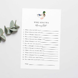 誰がママ最高のダック赤ちゃんシャワーのゲームを知っている