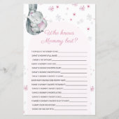 誰がママ象の最高の赤ん坊シャワーのゲームを知っている (正面)