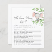 誰がママ象の赤最高のちゃんシャワーのゲームを知っている (正面/裏面)