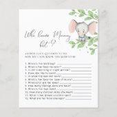 誰がママ象の赤最高のちゃんシャワーのゲームを知っている (正面)