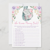 誰がママ象の赤最高のちゃんシャワーのゲームを知っている 招待状 (正面)