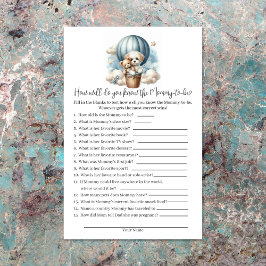 誰がママ赤ちゃん最高のシャワーゲームカードを知っている 便箋