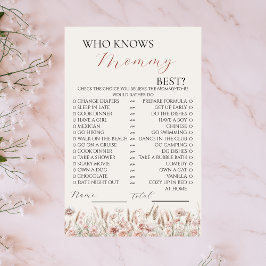 誰がママ・ボホ最高ののフローラゲームを知っている チラシ