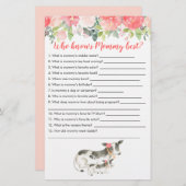 誰がモーミー牛最高の牛農場の赤ちゃんシャワーのゲームを知っている (正面/裏面)