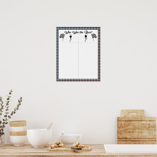 誰がレース精子にあなたの投票を投げた ポスター (キッチン)