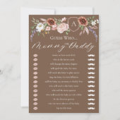 誰がワイルドウェストフローラシャワーゲームカード 招待状 (正面)