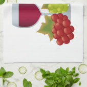 誰がワインのクリスパーに野菜を入れた? キッチンタオル (折り畳み)