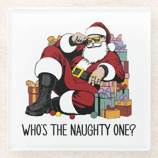 誰が一いけな人 ガラスコースター (正面)