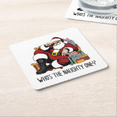 誰が一いけな人 スクエアペーパーコースター (アングル)