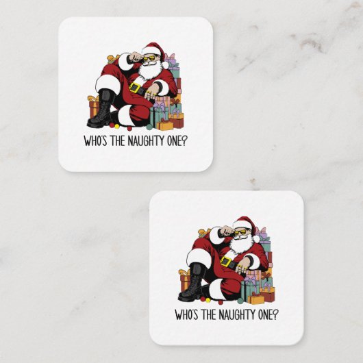 誰が一いけな人 スクエア名刺 (正面/裏面)