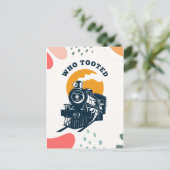 誰が乗り込んだ，蒸気機関車と鉄道機関車 ポストカード (スタンド正面)