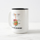 誰が俺に根性がないって言った?消化器系 ツートーンマグカップ (正面左)