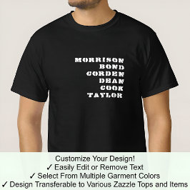 誰が共有私の名前ジェイムズ有名な有名人03W Tシャツ