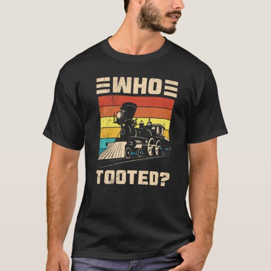 誰が列車おもしろいの恋人のWomeに乗男性へった Tシャツ (正面)