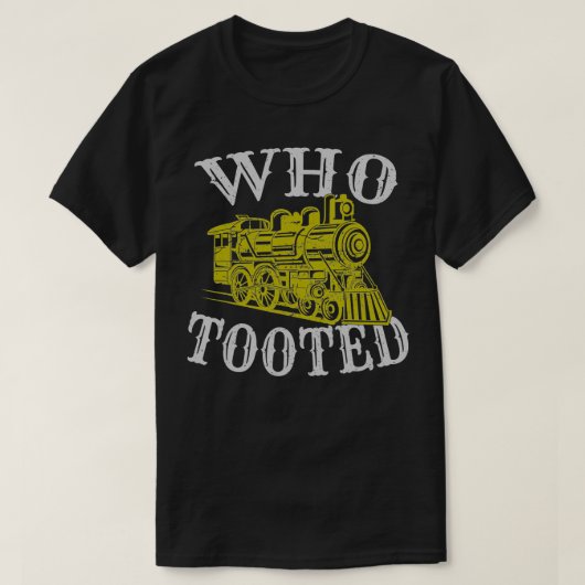 誰が列車のジョークおもしろい鉄道指揮者のLoc Tシャツ (デザイン正面)