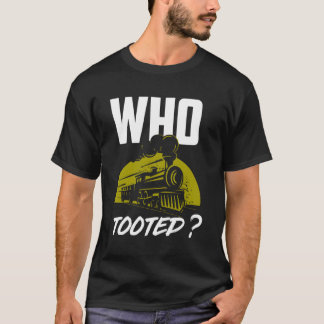誰が列車の列車を乗り継いだ Tシャツ