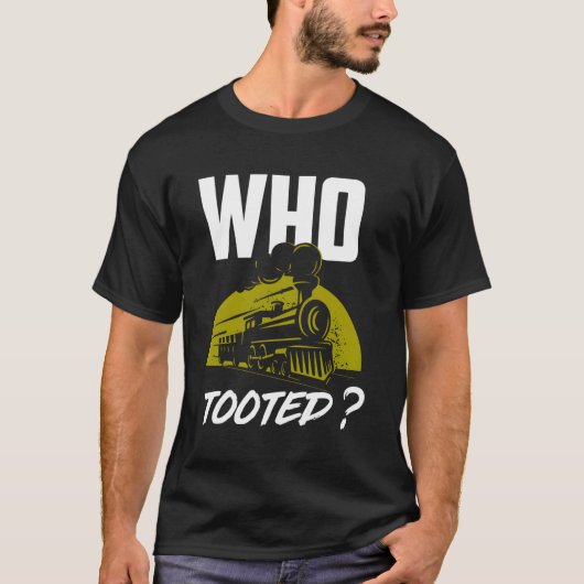 誰が列車の列車を乗り継いだ Tシャツ (正面)