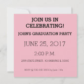 誰が卒業したか見て! 招待状 (裏面)