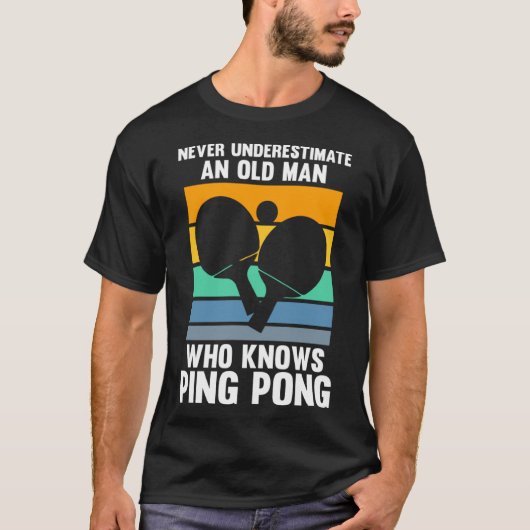 誰が卓球プルオーバーを知っているフード付きスウェットシャツ Tシャツ (正面)