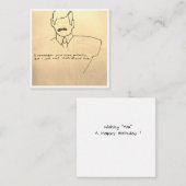 誰が君誕生日 ノートカード (正面/裏面)