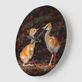 誰が大きい?サンヒル・クレーン・チックス ラージ壁時計 (傾斜)