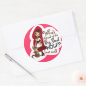 誰が大きな悪い狼を恐れている？ ラウンドシール (封筒)