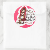 誰が大きな悪い狼を恐れている？ ラウンドシール (バッグ)