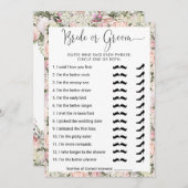 誰が夫婦のことを一番よく知っている？ ブライダルシャワーのゲーム 招待状 (正面/裏面)