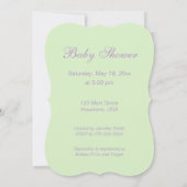 誰が女の子を産むの？フクロウシャワー招待状 招待状 (裏面)