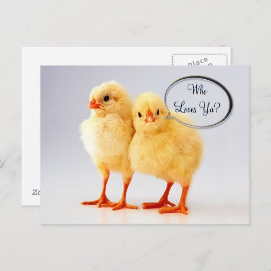 誰が好きなの?カスタマイズ可能なポストカード ポストカード (正面/裏面)