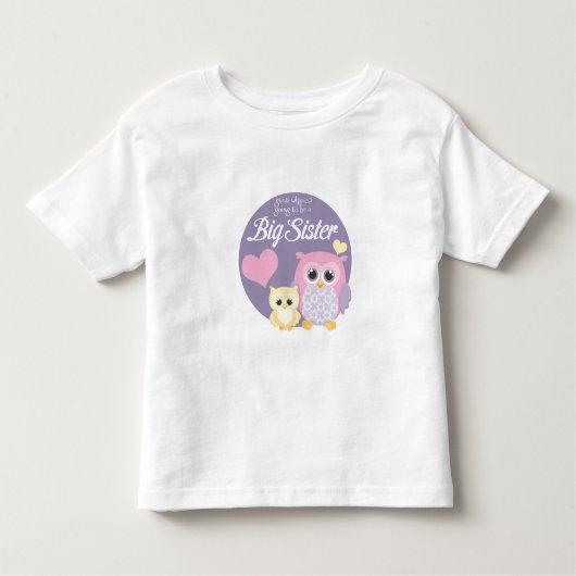 誰が姉さんになると思う?パステルフール トドラーTシャツ (正面)