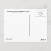 誰が彼の夢を真に来目覚めなければならない–1 R ポストカード (裏面)