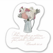 誰が徳の高い女を見つけることができるかシール シール (正面)