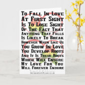 誰が恋に落ちたいのか カード (黄色い花)