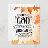 誰が我々に不利になることができるか ポストカード (正面/裏面)