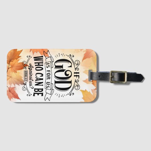 誰が我々に不利になることができるか ラゲッジタグ (正面横)