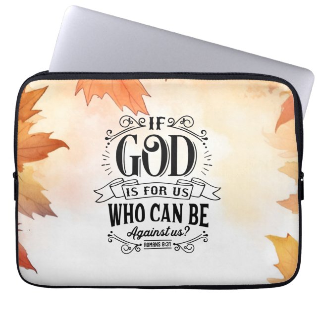 誰が我々に不利になることができるか ラップトップスリーブ (正面)