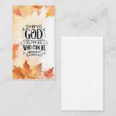 誰が我々に不利になることができるか 名刺 (正面/裏面)