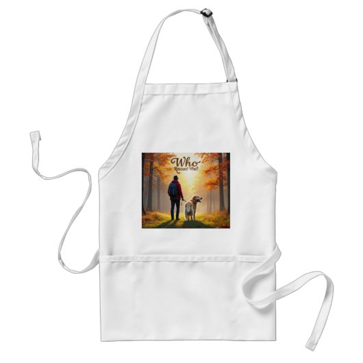 誰が救い出した人 – 男性ゴールデンレトリバーのハイキング スタンダードエプロン (正面)