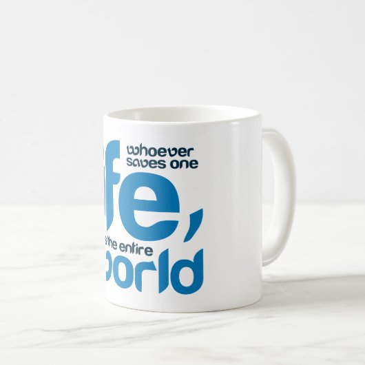 誰が救命でも コーヒーマグカップ (正面右)