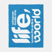 誰が救命でも フリースブランケット (正面)