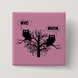 誰が文法で英語のスタイル 缶バッジ