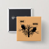 誰が文法で英語のスタイル 缶バッジ (正面&裏面)