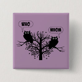 誰が文法で英語のスタイル 缶バッジ