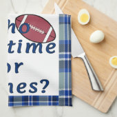 誰が料理の時間を…サッカーのシーズン!! キッチンタオル (四つ折り)